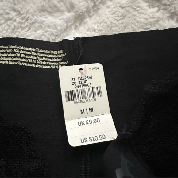 Victoria's Secret PINK | Black Seamless No Show Cheekster Panties | Size Medium - Picture 12 of 13